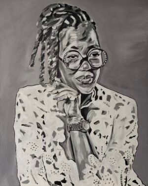 portrait sur commande acrylique